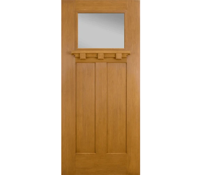 Concord Craftsman Light Fiberglass Entry Door