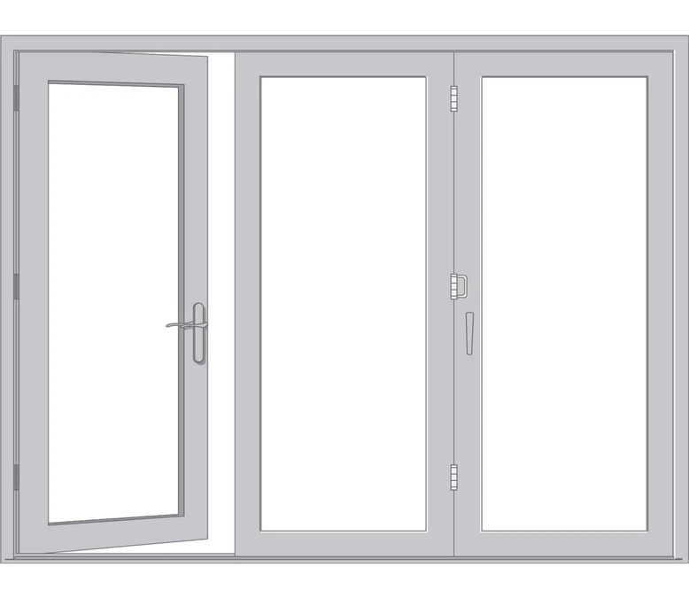 Concord Pella Architect Reserve Series Contemporary Bifold Patio Door